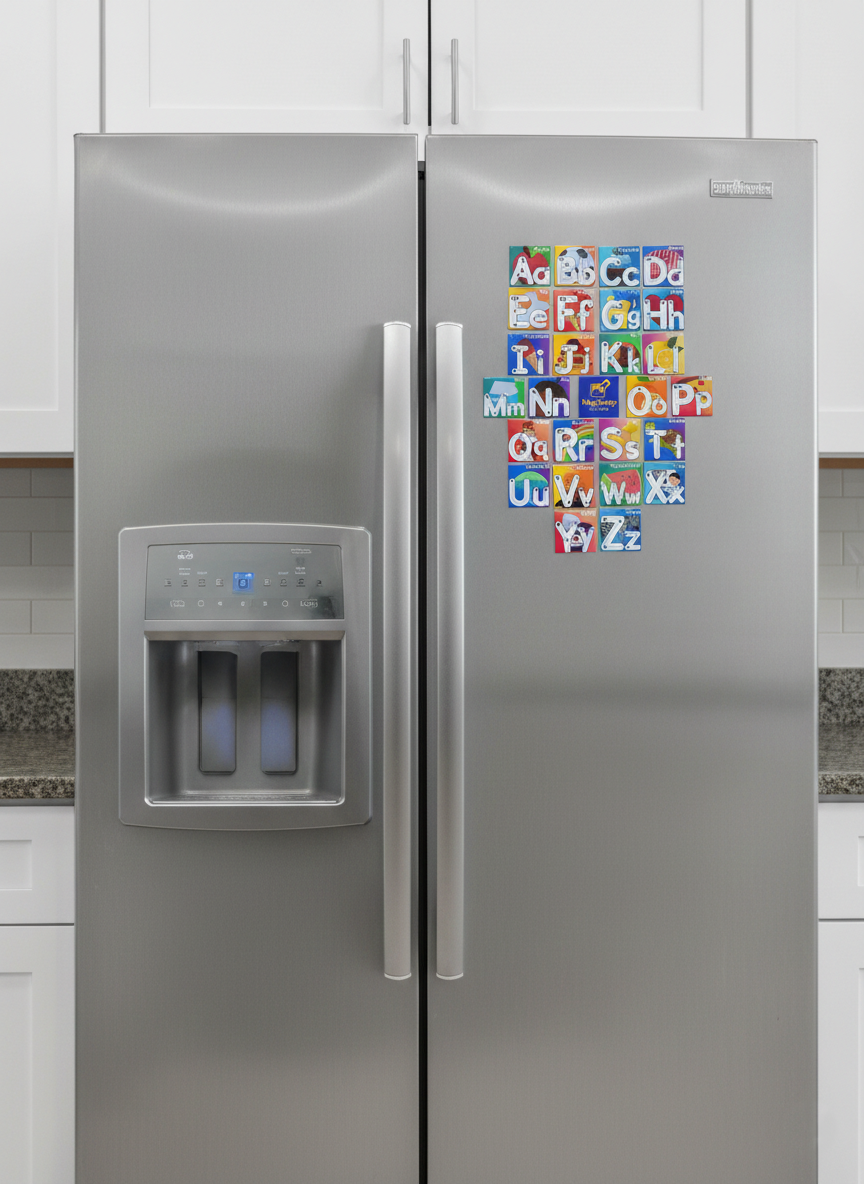 Educational Alphabet & Number Tracing Fridge Magnets